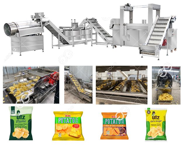 potato chips making machine line