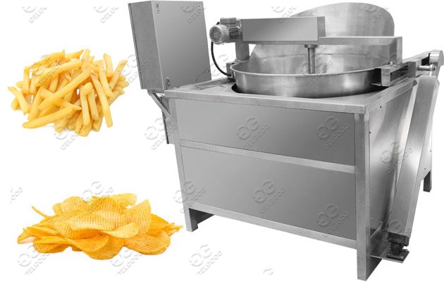 cassava chips frying machine 