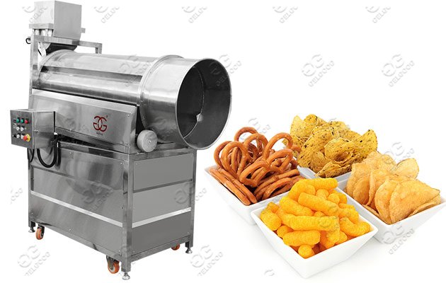 Potato Chips Seasoning Machine|Snack Food Flavoring Machine Plant