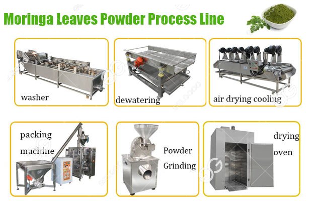 100-150Kg/h Moringa Leaf Powder Making Machine Line