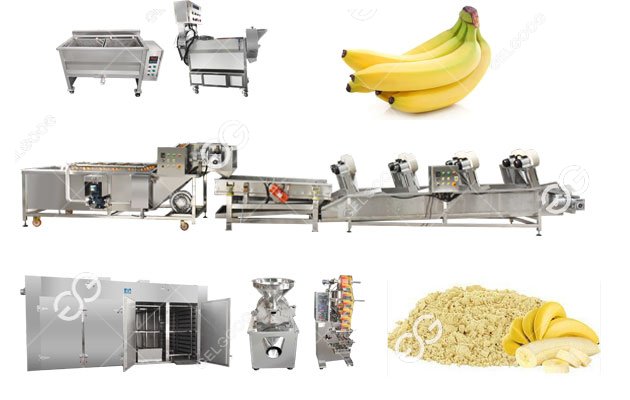 banana powder process machine line 