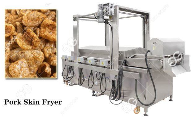 pork skin frying machine 