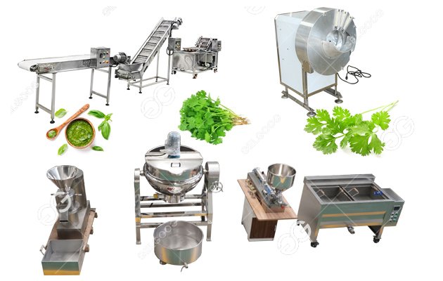 coriander chutney processing line 