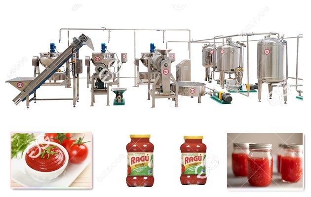 tomato sauce processing machine line 