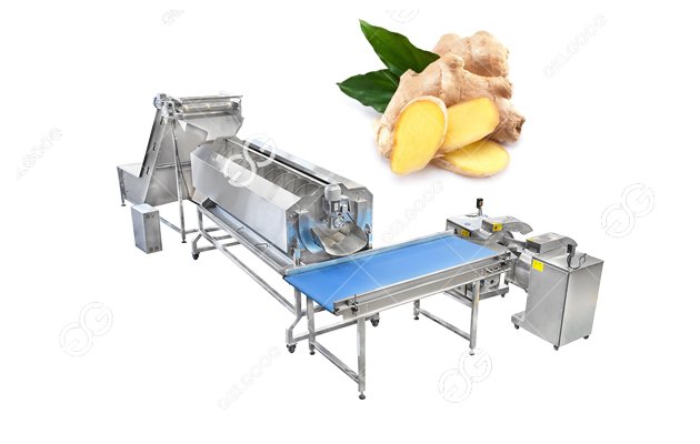 Commercial Ginger Washing Cutting Processing Machine Line
