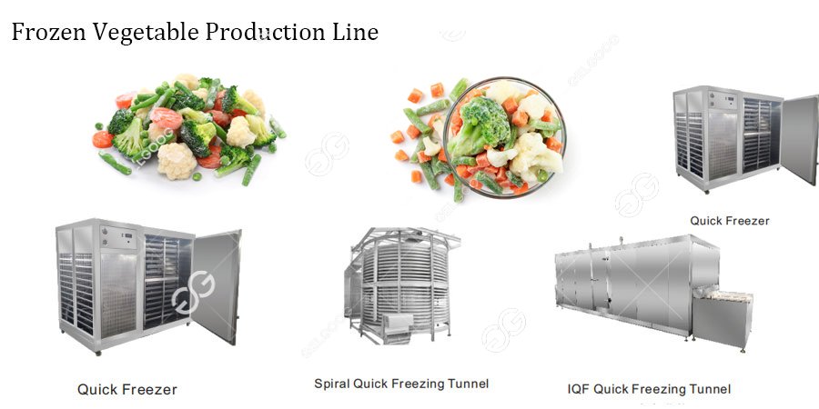 vegetable frozen process machine 
