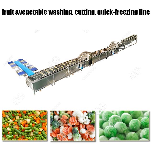 Fresh vegetable processing machine 