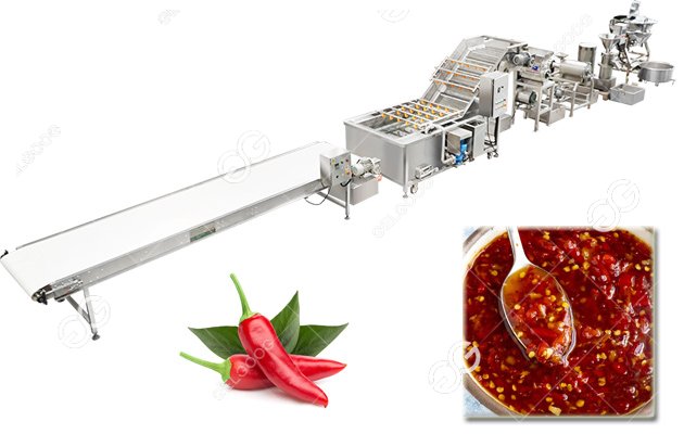 Process Flow Of Automatic Chili Sauce Production Line