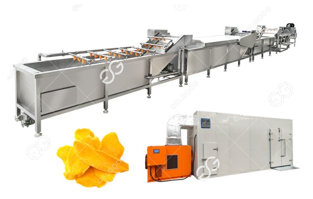 Dried Mango Chips Processing Production Line