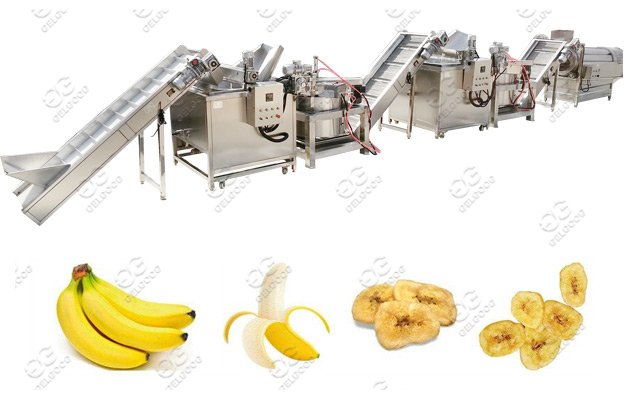 banana chips making line