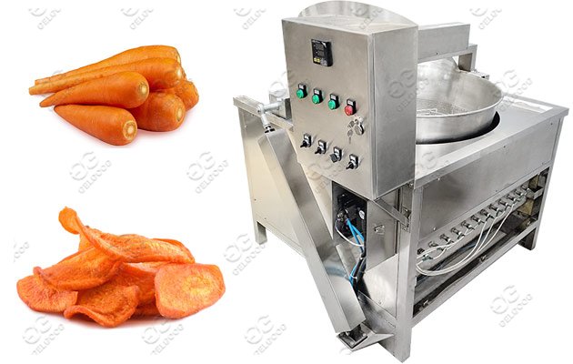 carrots chips frying machine