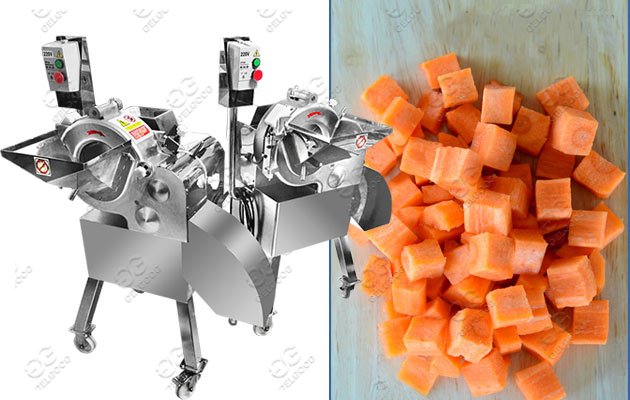 fruit cube cutter machine