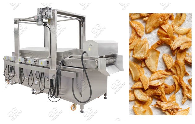 industrial garlic chips fryer