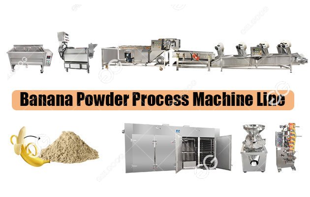 banana powder process machine line