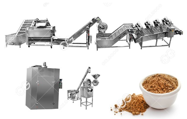 commercial ginger powder process machine line