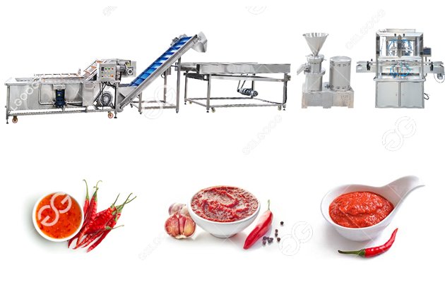 commercial chili sauce making machine line